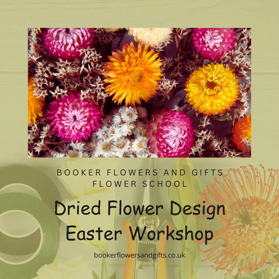 Dried Flower Arrangement for Easter Workshop